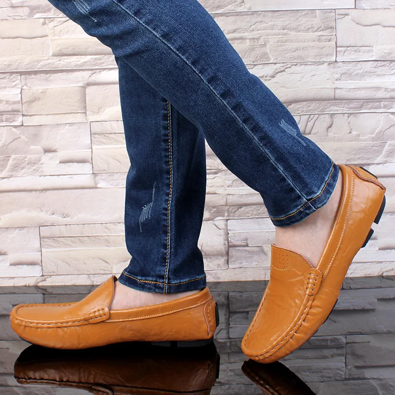 

2021 Новинка; Мужская повседневная обувь; Обувь в горошек; Мужские туфли из мягкой натуральной кожи для вождения комфорт Роскошная обувь мужс...