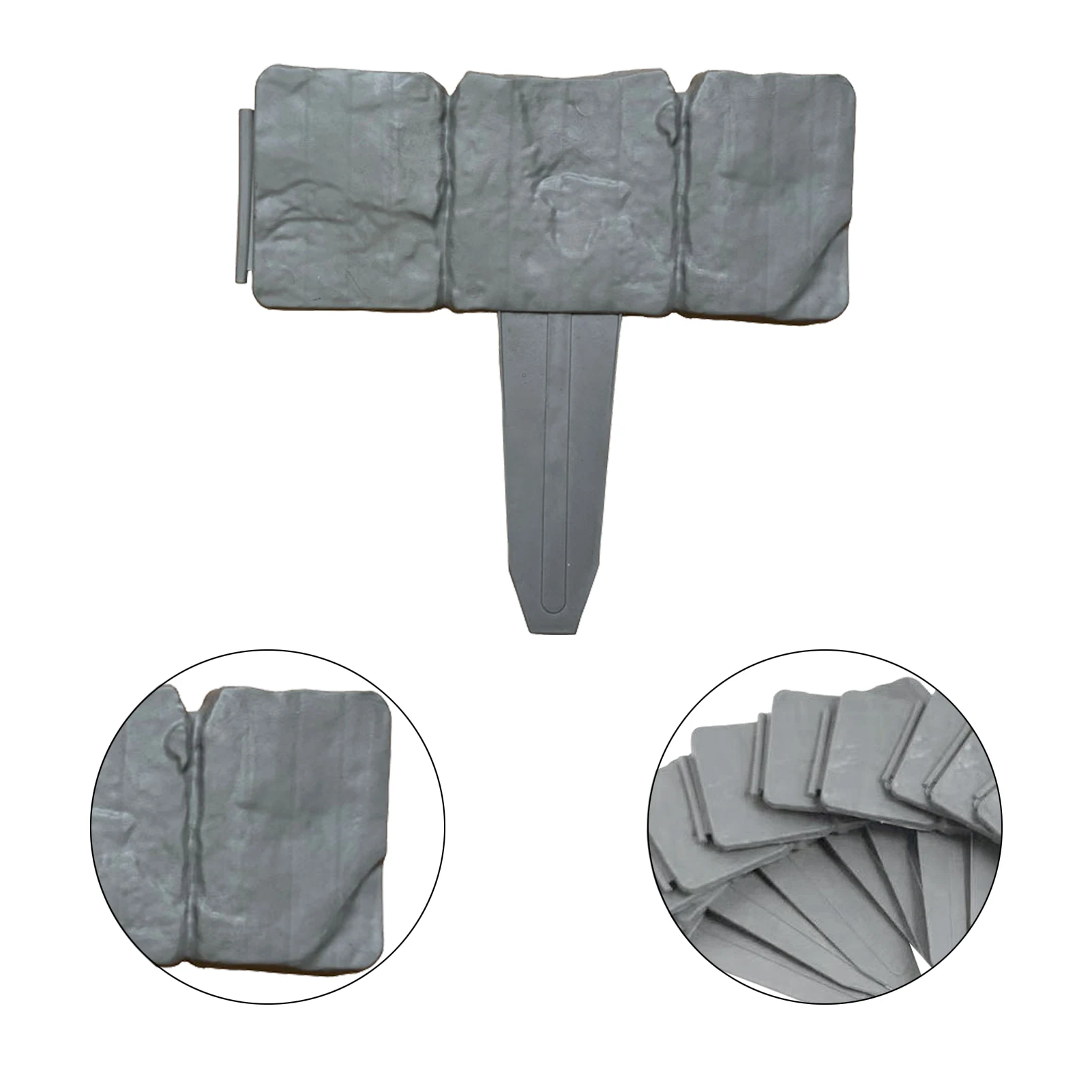 

10pcs Plastic Hedge Privacy Easy Install Home Decor Landscape Garden Fence Simulation Stone Multifunctional DIY Lawn Outdoor