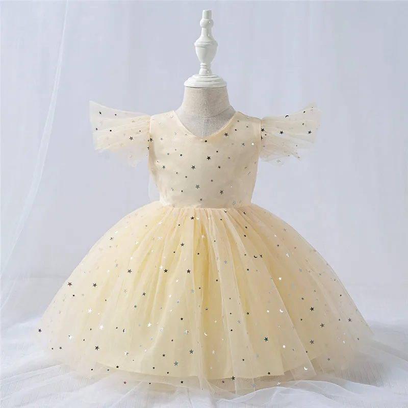 

Baby Girl Clothes Summer 1 Year First Birthday Dress Baptism Christening Tutu Dresses Gown Robe Bebe Newborn Princess Party 1st