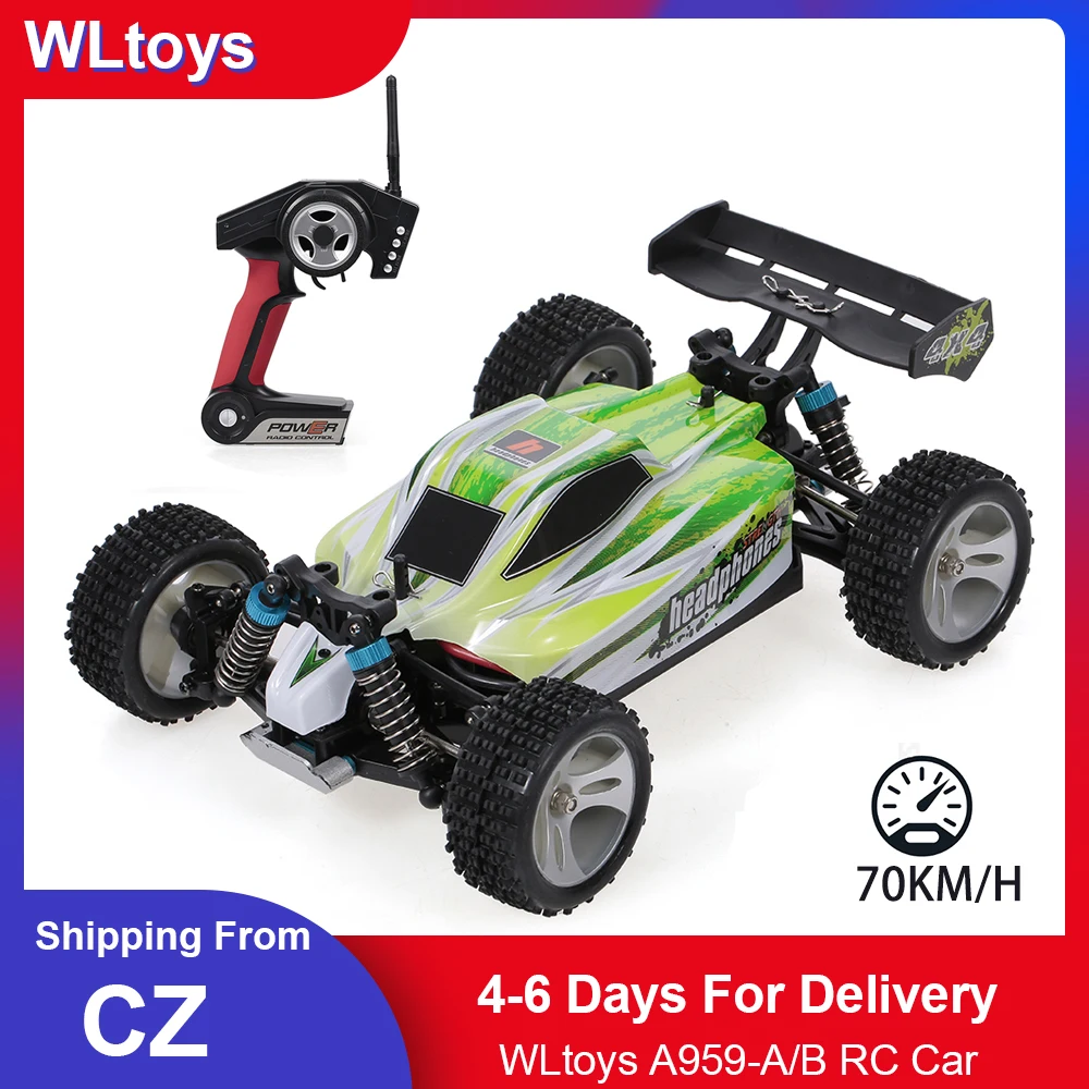 WLtoys A959 A/B 1:18 2 4 ГГц 4WD RC автомобиль 35/70 км/ч Высокая Скорость Радиоуправляемый