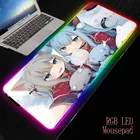 Большой игровой коврик для мыши mairuige в японском стиле аниме с RGB светодиодный Ной подсветкой, коврик для клавиатуры, Настольный коврик, Настольный коврик для ноутбука XXL