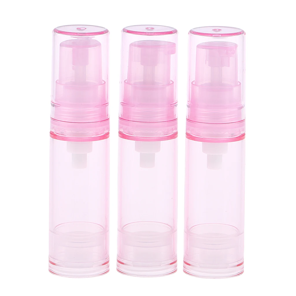 3pcs Empty Jars PET Airless Pump Bottles Refillable Serum Cosmatics Containers Durable Lightweight Leak Proof & Shockproof | Красота и