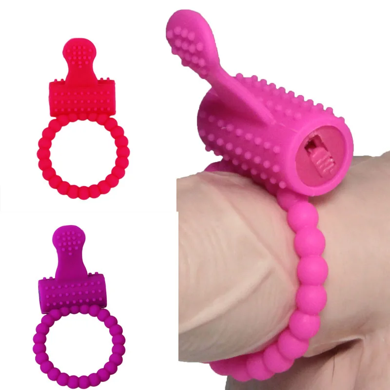 Кольцо на палец вибрирующее с бусинами|Вибраторы| |