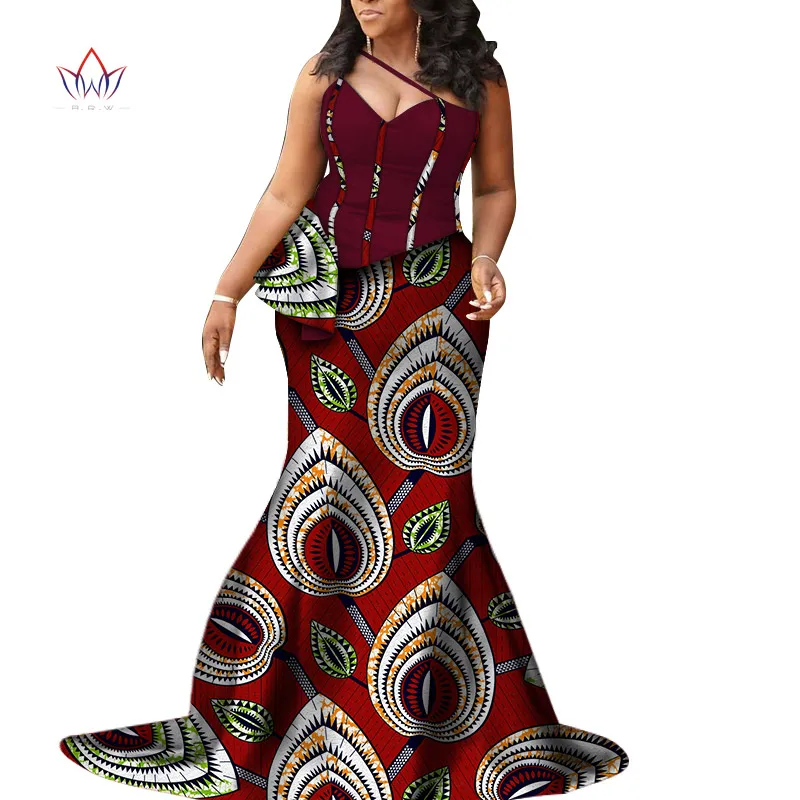 African Clothes For Women Traditional Plus basin riche female Dress elegant wedding dresses for women Rich bazin Wear 3xl WY7520