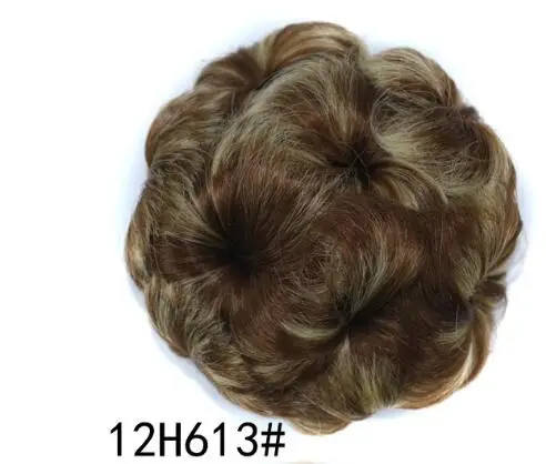 T1B/4/30 9 цветов Pervado волосы синтетические волосы кудрявые шиньон коготь Updo Bun Аксессуары женские волосы кусок Стиль Высокая температура волокна - Цвет: T1B/4/30