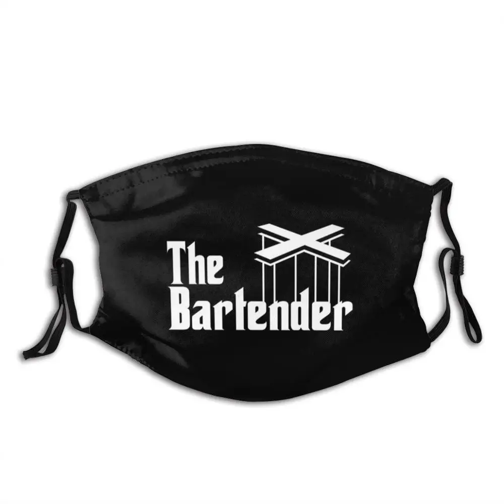 

The Bartender Print Washable Filter Anti Dust Mouth Mask Godfather Strings Hand Godfather Hand Father Grandfather Manager