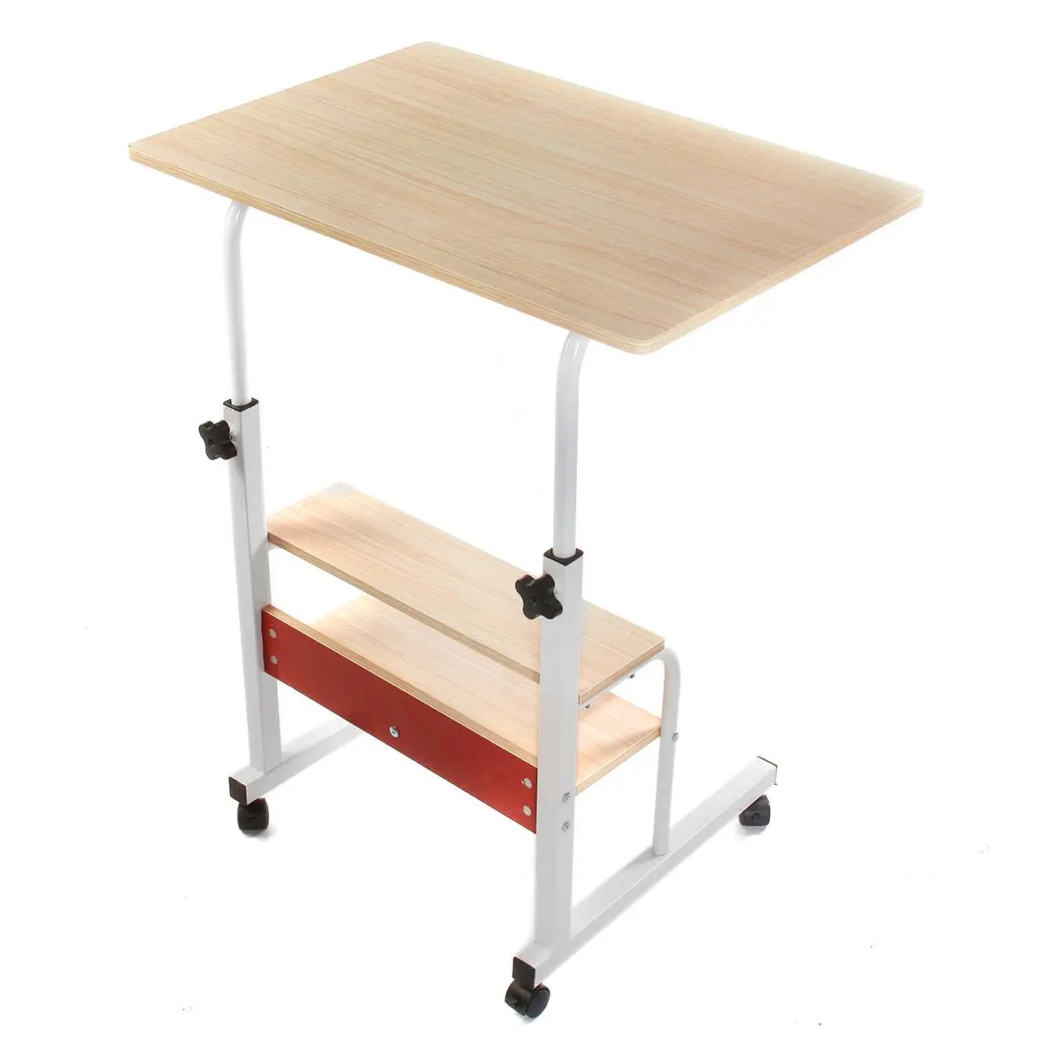 

NEW Multifunctional Movable Bedside Laptop Desk Wooden Brushed Oak Computer Table Study Table Computer Stand