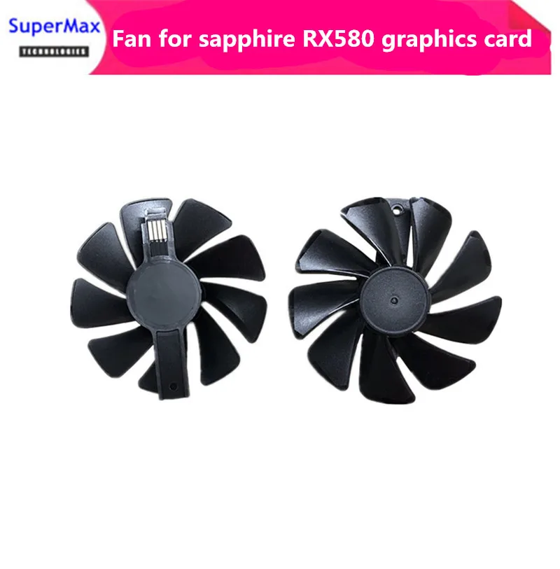 New cooling fan for desktop computer sapphire rtx580 588 graphics card, ultra platinum silent fan 1pcs free shipping