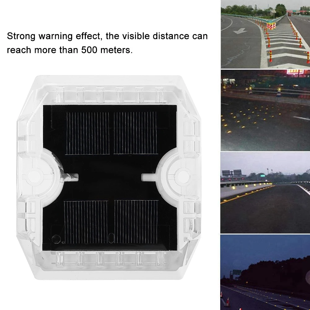 12LED Solar Powered Stud Light Sqaure Road Pathway Highway Tunnel IP68 Waterproof(Green)Road | Безопасность и защита