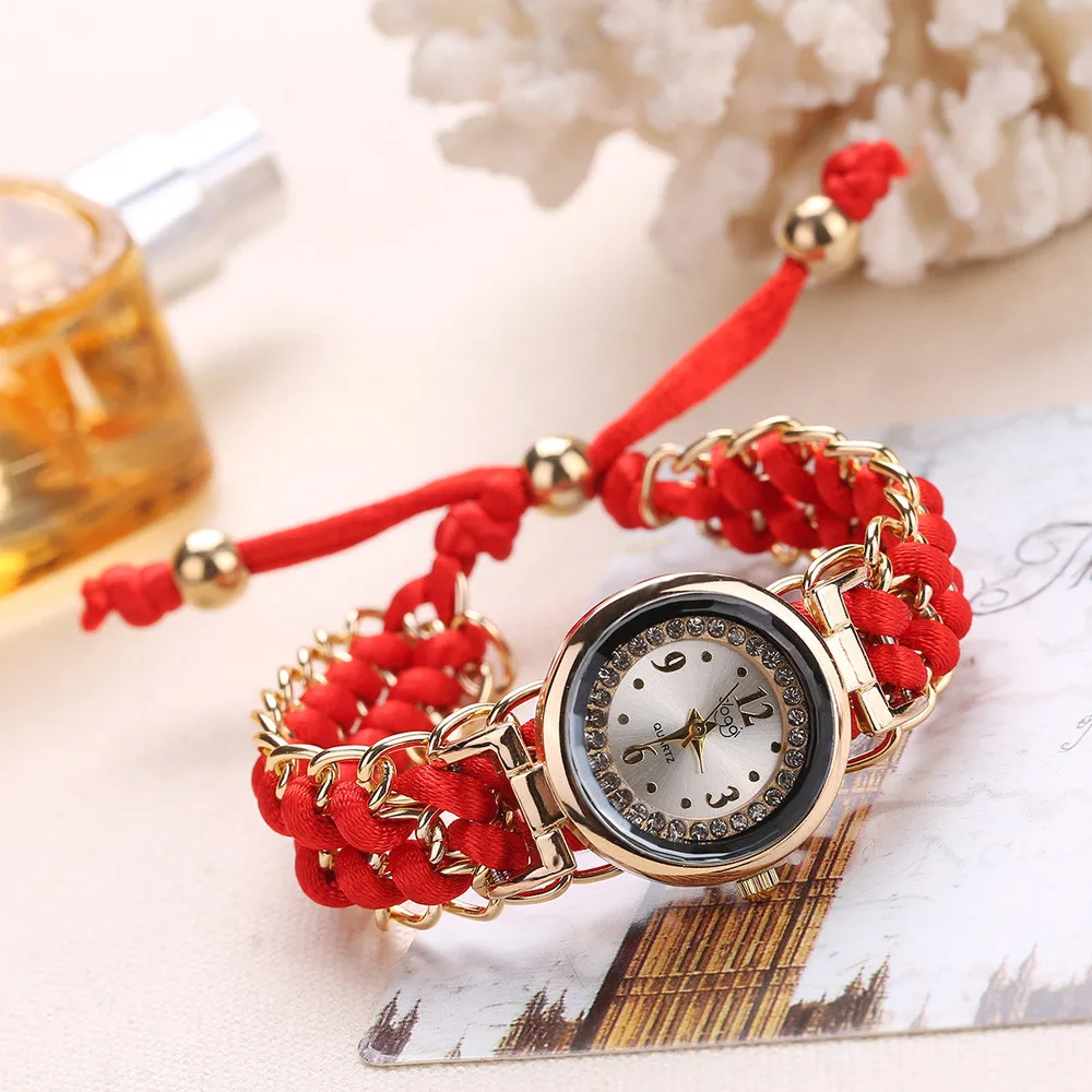 

Часы наручные женские с ремешком, Модные Элегантные Аналоговые кварцевые наручные часы с цепочкой, с регулируемым ремешком