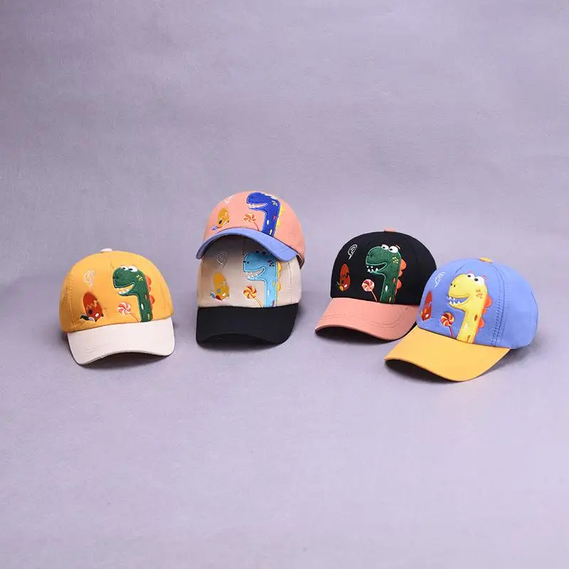 

LDSLYJR Cartoon dinosaur cotton Casquette Baseball Cap Adjustable Snapback Hats for child boy and girl 75