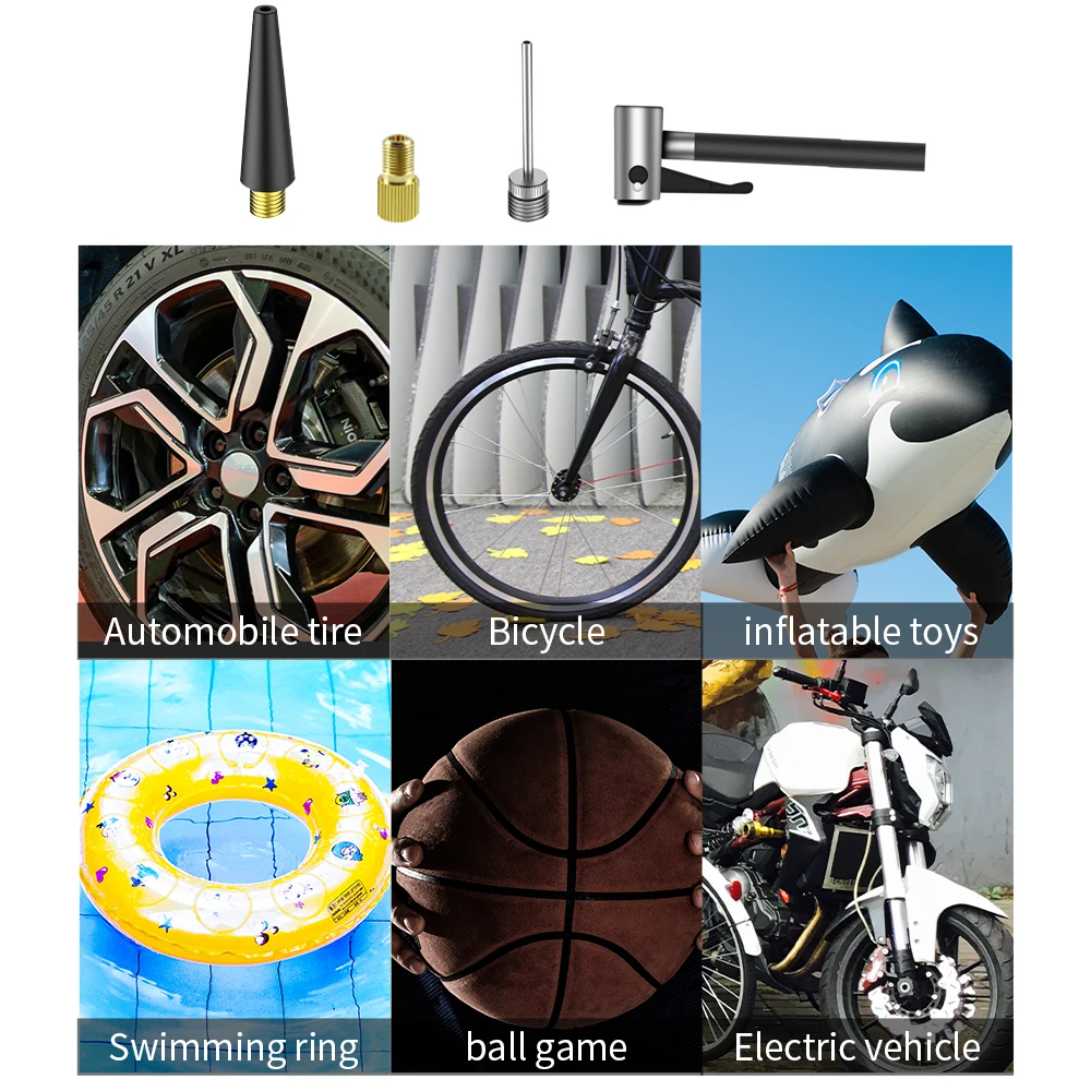 Портативный автомобильный насос M06 для накачивания шин ручной воздушный