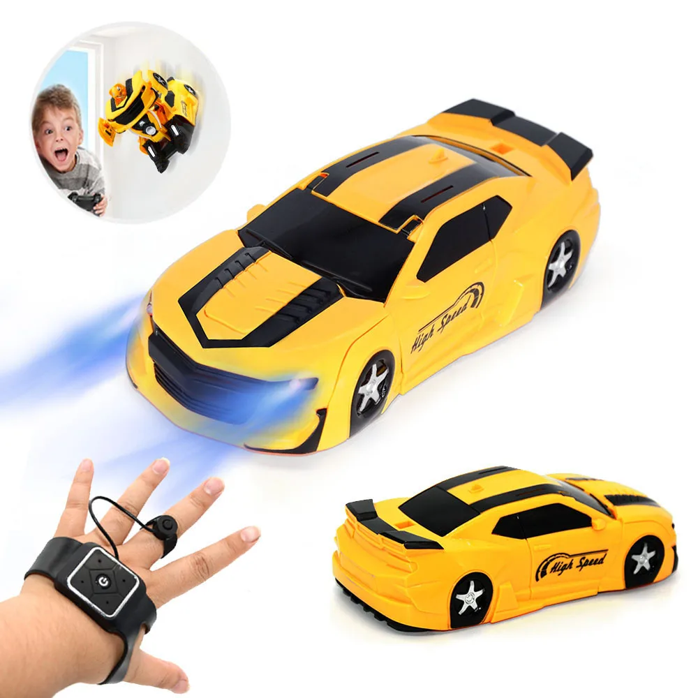 Автомобиль трансформер настенный с управлением жестами и пультом