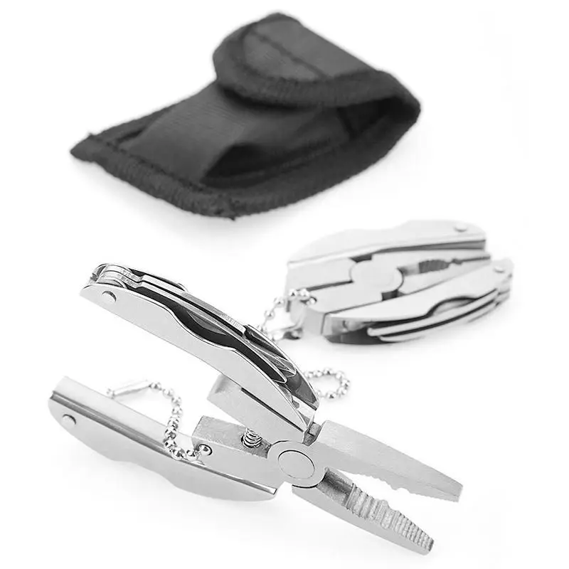 Нержавеющая сталь открытый Портативный многофункциональные плоскогубцы Ножи