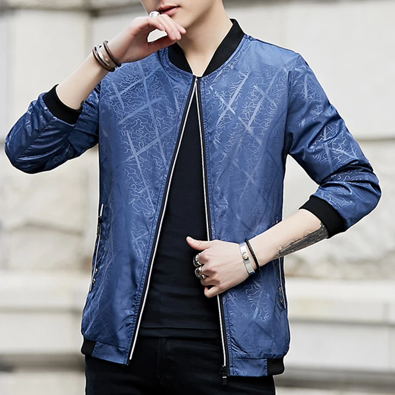 

Куртка мужская короткая, весна 2019, Мужская одежда, крутая, приталенная, модная бейсбольная рубашка, новая бейсбольная куртка