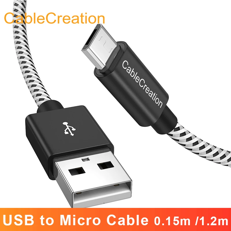 

CableCreation Micro USB Cable 24 AWG Fast Charger Cable For Xiaomi TV Stick PS4 Samsung S7 XBox Redmi Note 5 Pro Android Cable
