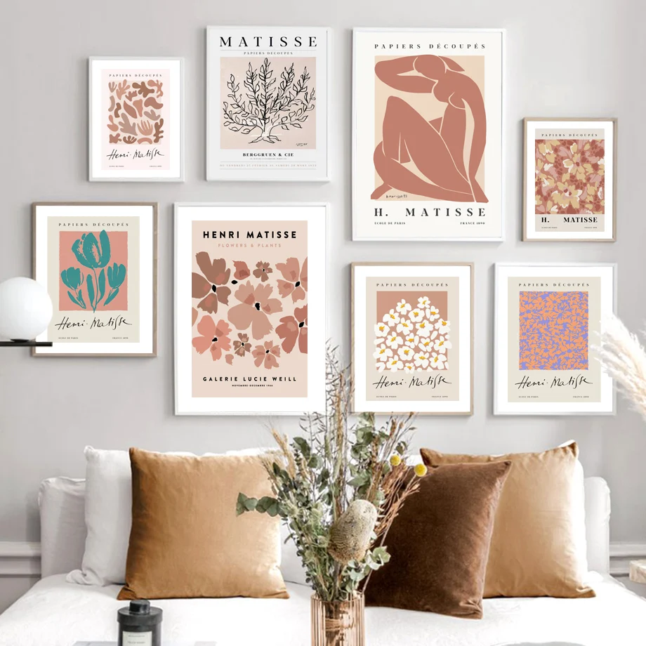 

Matisse Abstract Nude Woman Flower Market Sketch Nordic Poster Wall Art Prints Canvas Painting Decor Pictures For Living Room