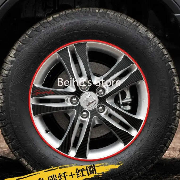 

For Honda CRV 2010 Carbon Fiber Car Wheels Mask Decals Stickers Sports Grade
