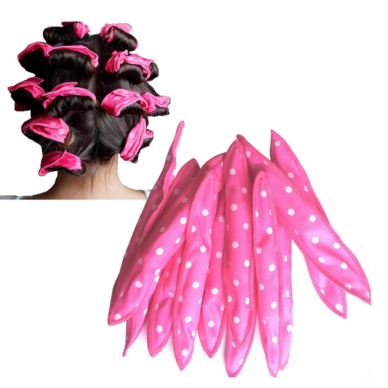

10 Pcs/Lot Hair Curlers Soft Sleep Pillow Hair Rollers Set Best Flexible Foam and Sponge Magic Hair Care DIY Hair Styling Tools