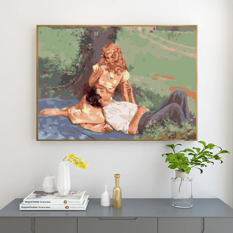 Набор для рисования по номерам на холсте без рамки | Дом и сад