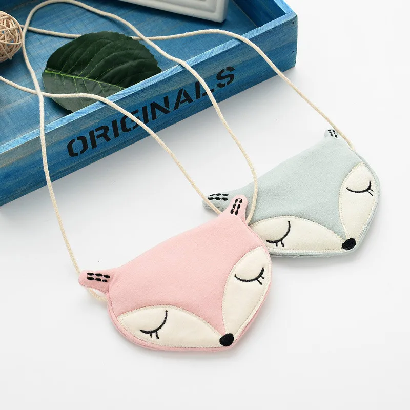 

Lovely Children one shoulder bag coin purse cute fox girls messenger bag baby accessories