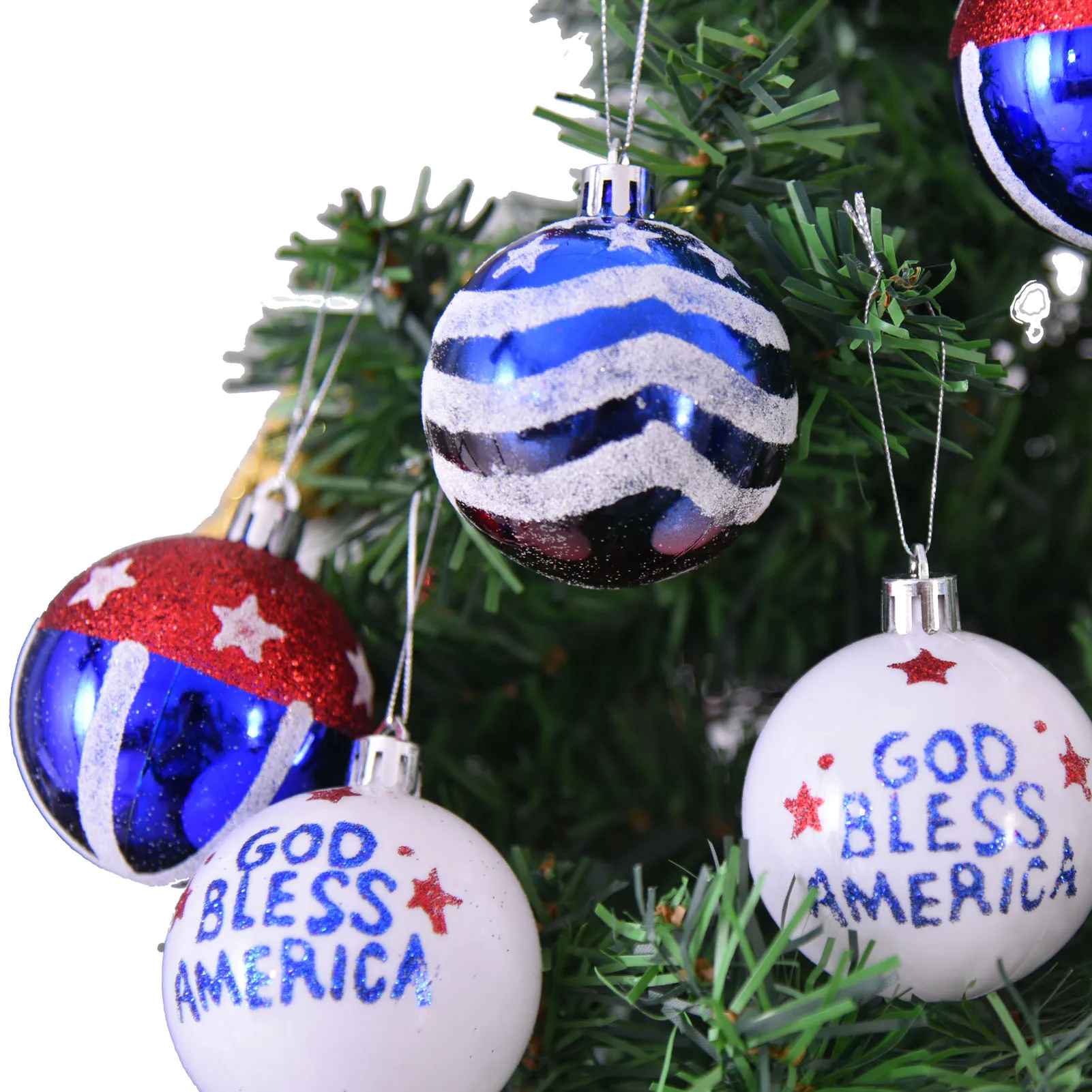 12 шт. июля 4th День Независимости подвесных шаров для занавесок украшения