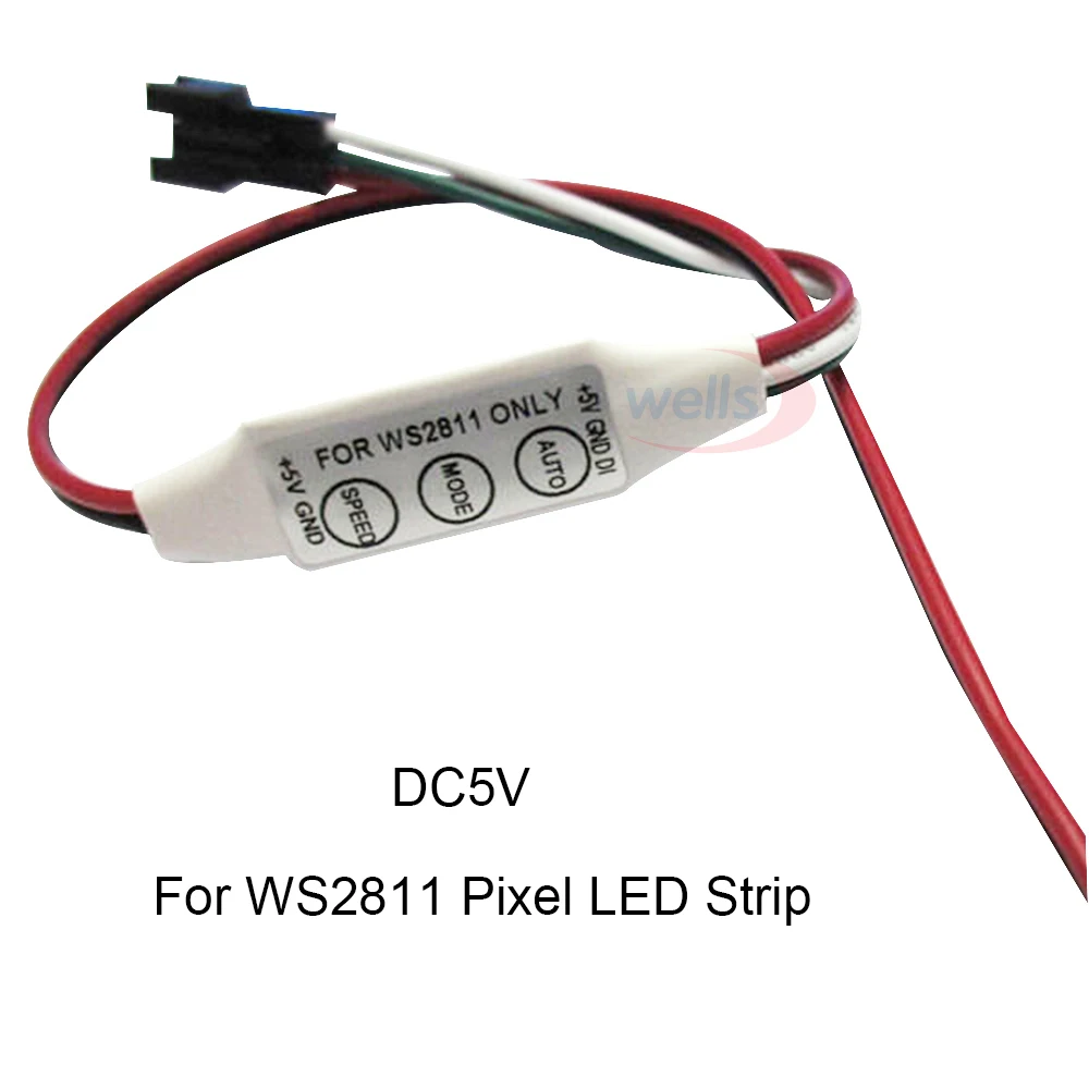 Миниатюрный одноцветный светодиодный Усилитель RGB/RGB + CCT 3 клавиши 4 5 в