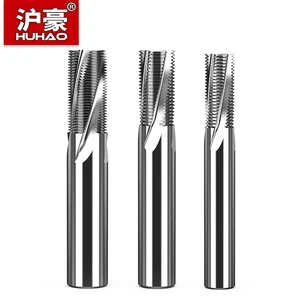 HUHAO Круглый хвостовик 3 флейты резьбовые фрезы Фрезы M3 M8 для алюминия CNC гравировальные Фрезы Инструменты из вольфрамовой стали фрезы