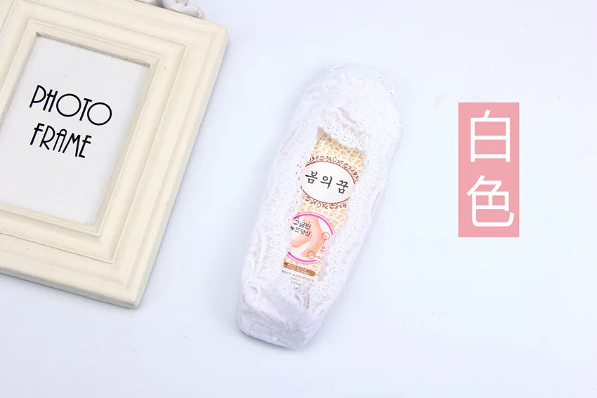Женские кружевные носки Harajuku Нескользящие Женские Бесшовный носок Модные носки-лодочки 5 пар/лот# F