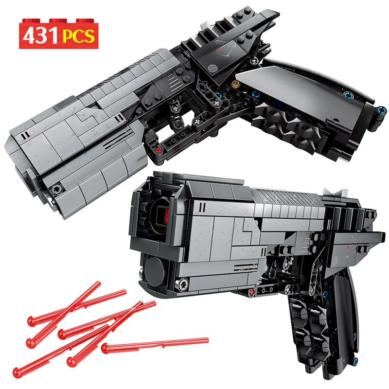 SEMBO 431 шт. городской полицейский военный пистолет строительные блоки технический