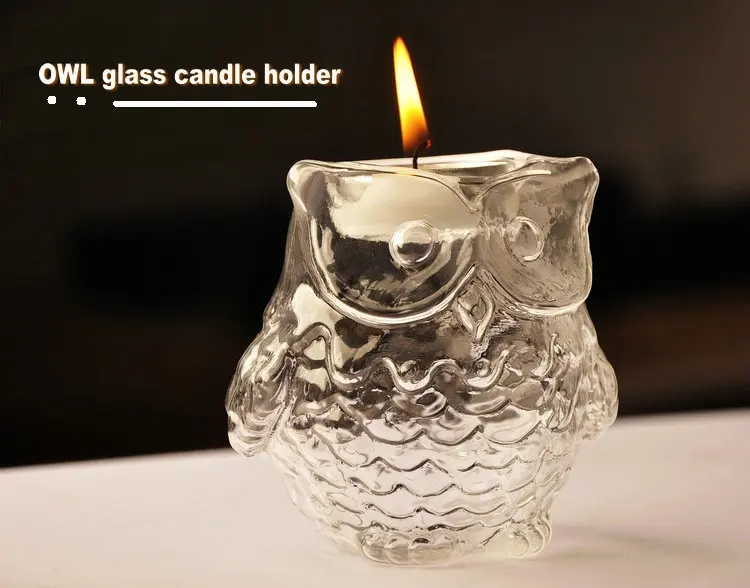 

Creative Luckly Owl Ancient Greek Goddess Crystal OWL Candle Holder Candlestick Dinner OWL Candlestick Valentine's Day Party