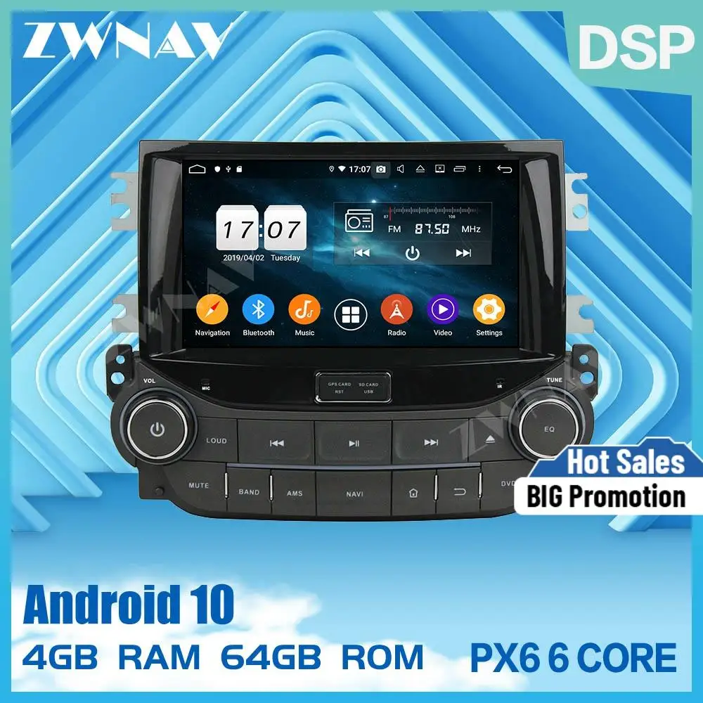 Android 10 0 2din экран Автомобильный Радио мультимедийный плеер для CHEVROLET MALIBU 2013 2015