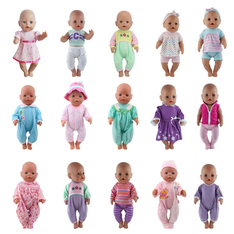 15 шт./компл. модная одежда подходит для 43 см куклы новорожденных 17 дюймов|Куклы| |