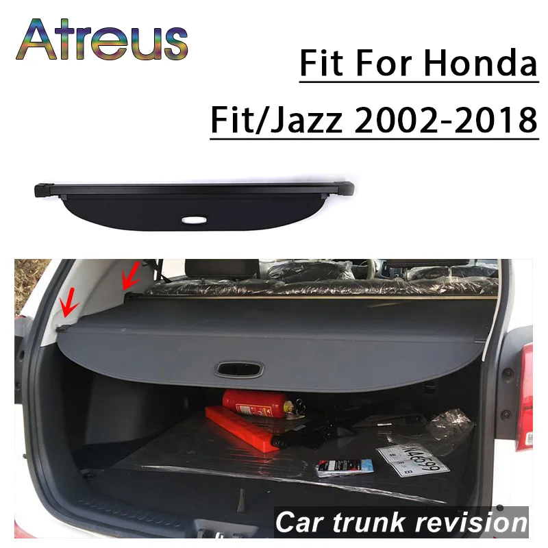 

For Honda Fit Jazz 2018 2017 2016 2015 2002-2014 Rear Trunk Cargo Cover Security Shield Screen shade Car Accessories
