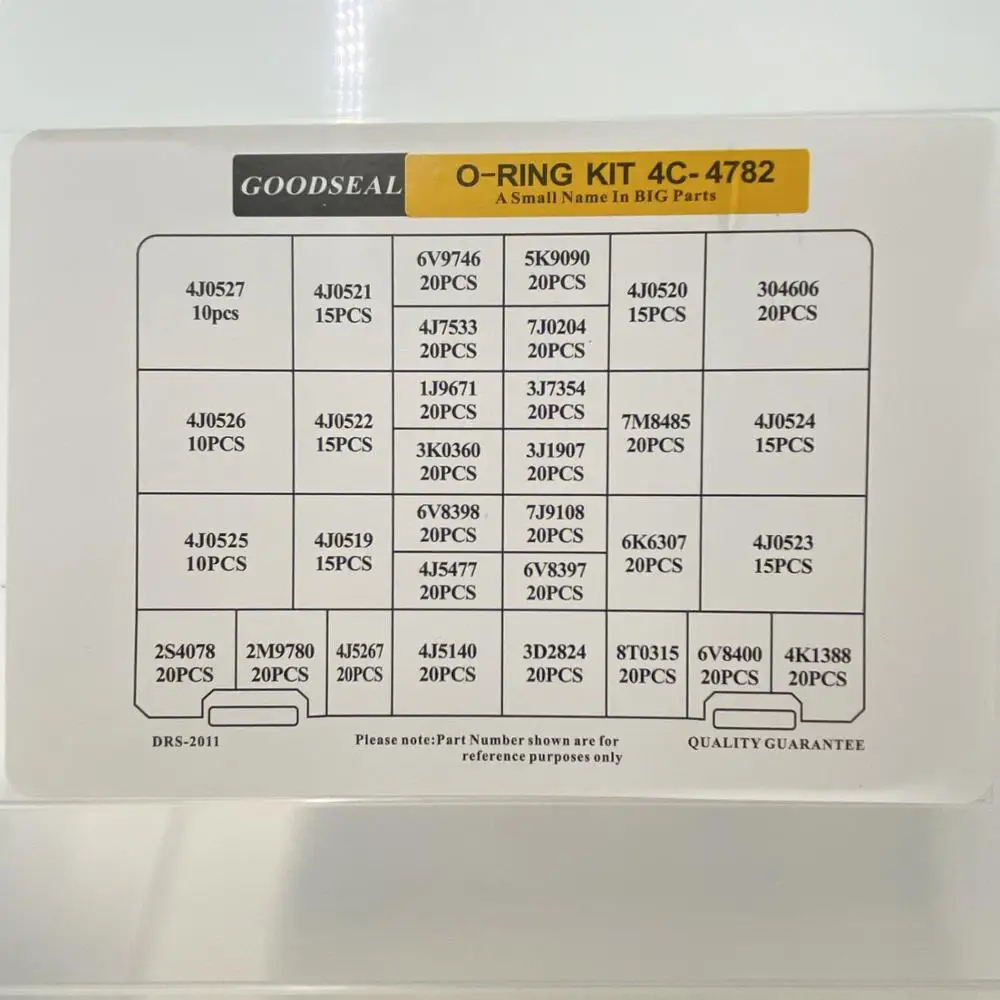 Комплект уплотнительных колец Caterpillar 4C4782 NBR + PTFE для CAT 270-1528 4C-4782 запасные части