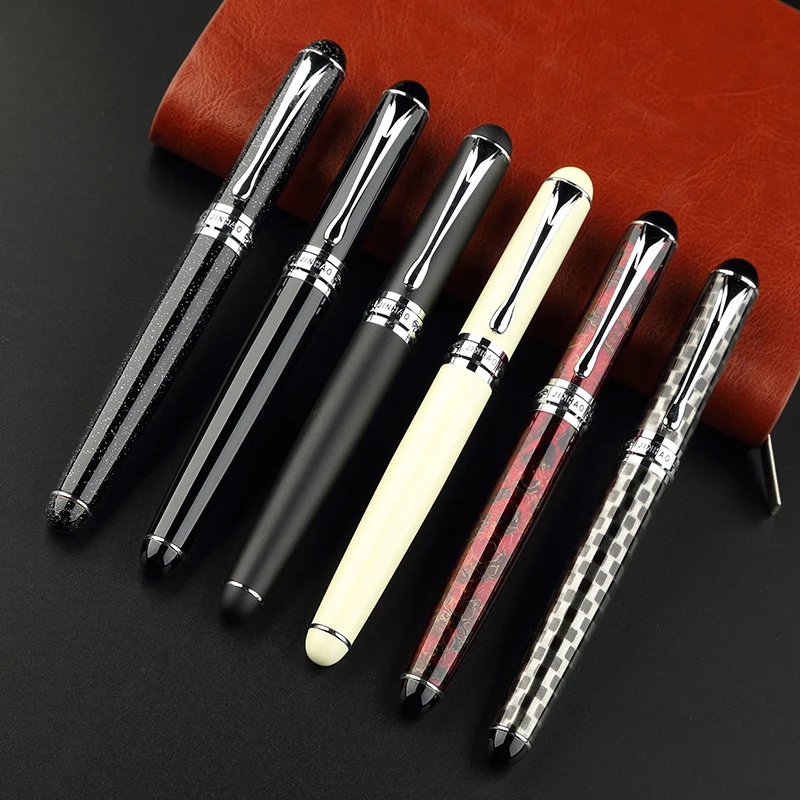 JINHAO X750 Роскошная авторучка металлическая каллиграфическая ручка Золотое перо школьные офисные чернильные ручки канцелярские принадлежности
