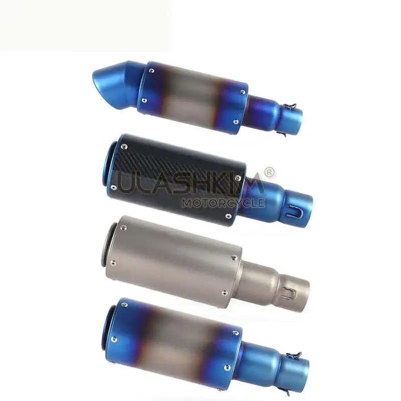 Выхлопная труба глушителя для мотоцикла выхлопная средняя из углеродного