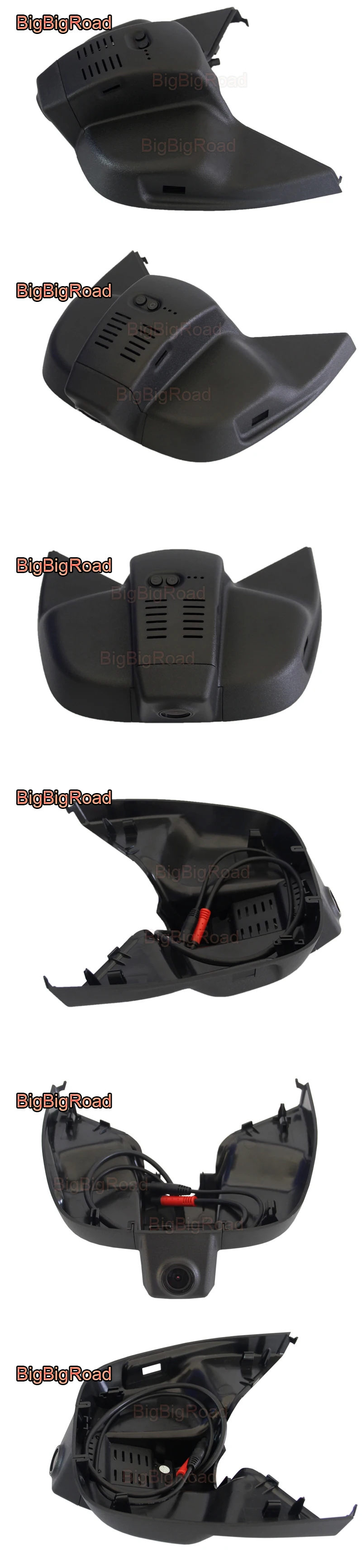 BigBigRoad для Ford Focus высокая версия автомобильный wifi DVR видеорегистратор Dash камера FHD 1080P широкоугольный