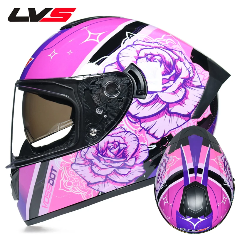 DOT Approved Safety Motorcycle Helmets Full Face Dual Lens Racing Helmet Strong Resistance Off Road Helmet 15