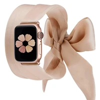 for apple watch band scarf 40mm 44mm for iwatch strap women girls fashion scarf correa for apple watch se 6 5 4 3 38mm 42mm