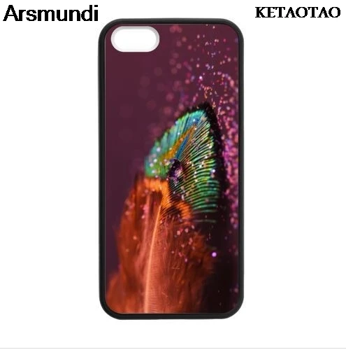 KETAOTAO перо павлина. Макрочехлы для телефонов iPhone 4S 5C 5S 6S 7 8 Plus XR XS Max X S9 6 Чехол Мягкий
