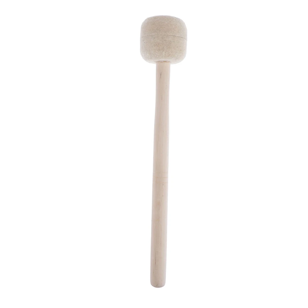 

Bass Drum Mallet with Wool Felt Head Instrument Percussion Accessory for