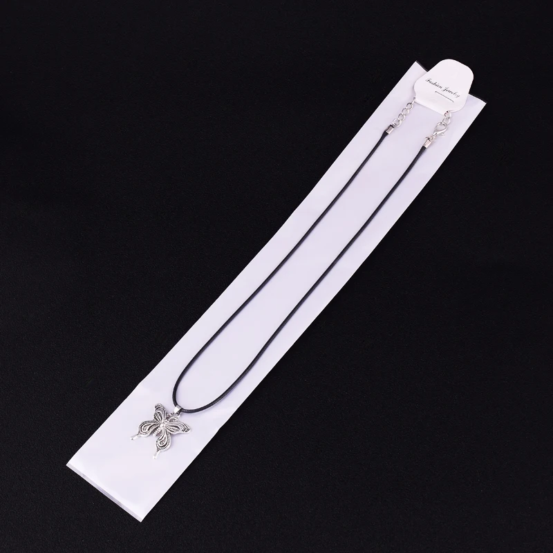 Модное женское элегантное винтажное ожерелье с подвеской-бабочкой из вощеного