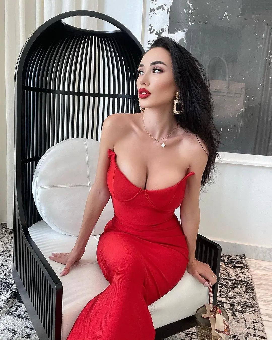 

High Quality Celebrity Sexy Strapless Red Black Elegant Rayon Bandage Long Dress Evening Night Party Club Dress