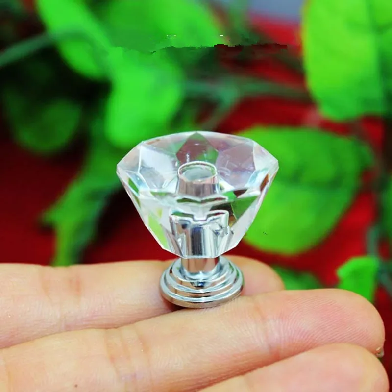 

Wholesale Modern Acrylic Knobs and Handles Door Alloy Handle Cupboard Drawer Kitchen Pull Handle Knob Furniture,24*24mm,50Pcs