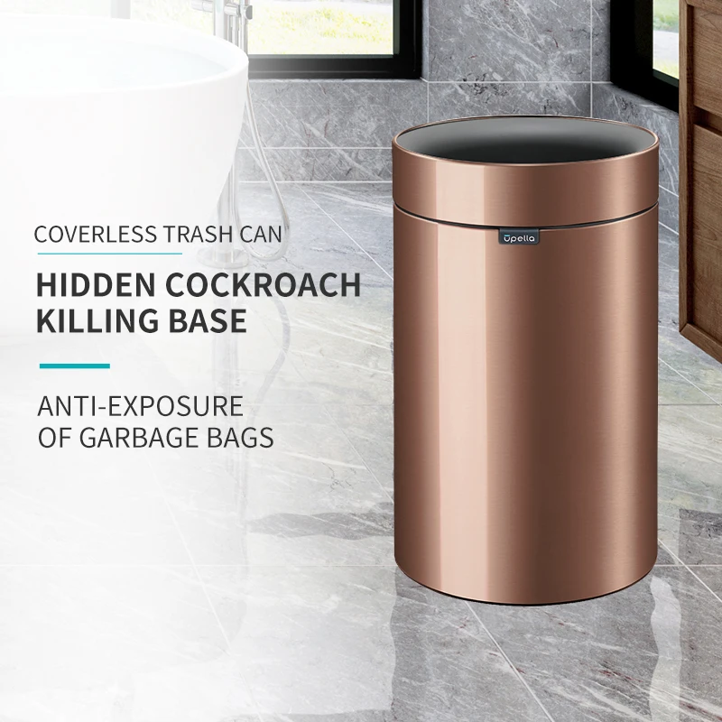 Бесплатная доставка непокрытый мусорный бак бытовой туалет из нержавеющей стали