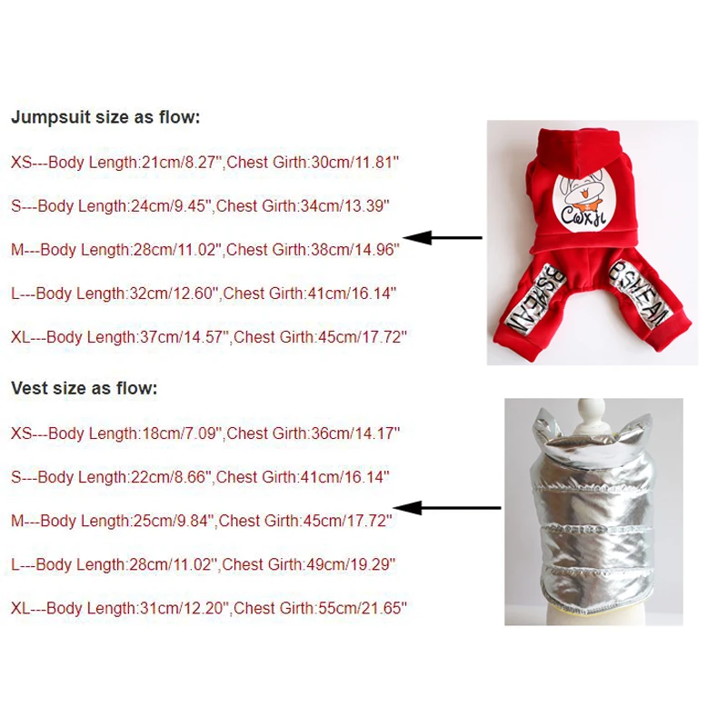 Красный черный комбинезон для собак теплая зимняя одежда домашних животных с