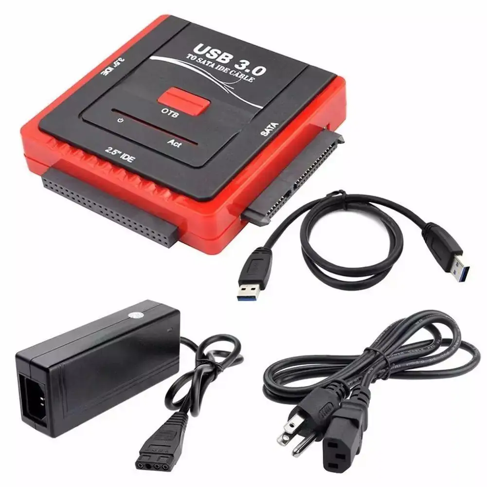 

Адаптер USB 3,0/SATA/IDE для универсального жесткого диска 2,5/3,5 HDD/SSD