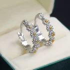 CAOSHI дизайнерские модные серьги-ромашки для женщин Изысканные круглые женские милые круглые серьги для девушек ежедневные носимые ювелирные изделия в подарок