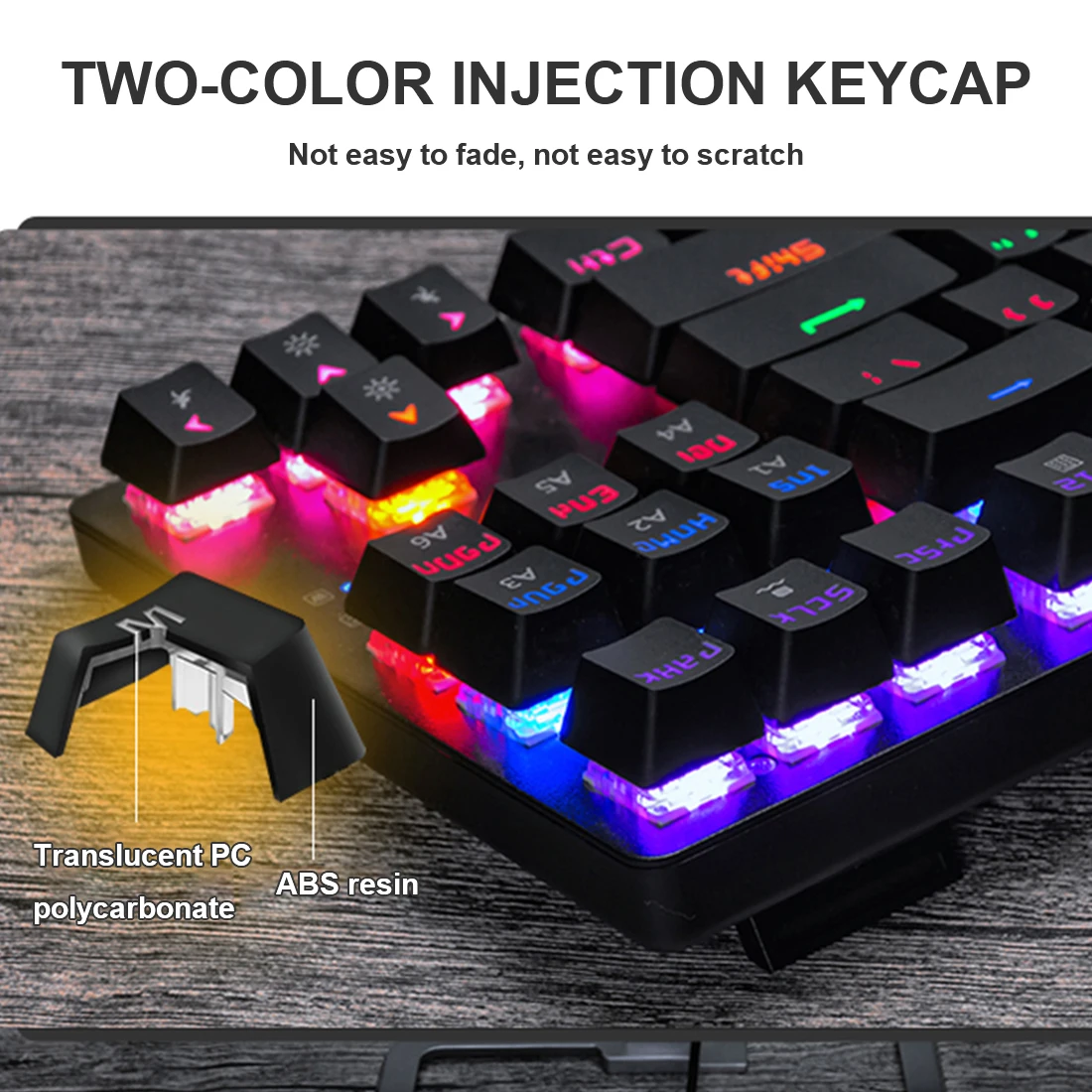 

Gaming Mechanical Keyboard Game Anti-ghosting Russian/US Blue Black Red Switch Backlit USB Wired Keyboard For pro Gamer